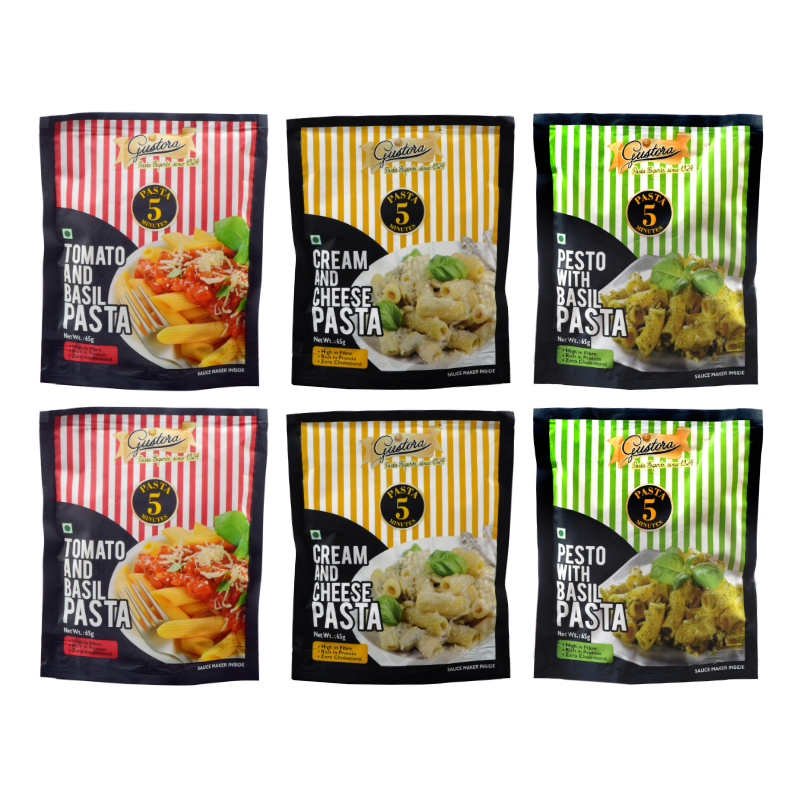 Maha Instant Pasta Combo - Pack of 6 - Gustora Foods