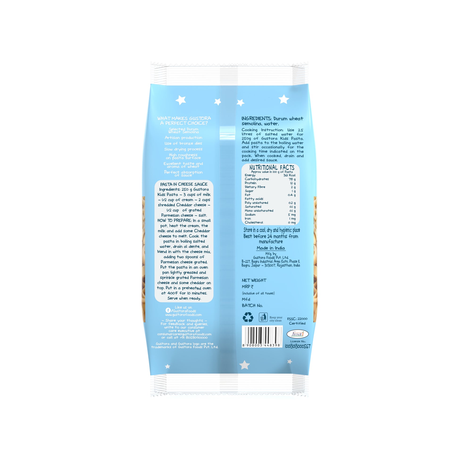 My Toys Kids Pasta - Pack of 2 - Gustora Foods