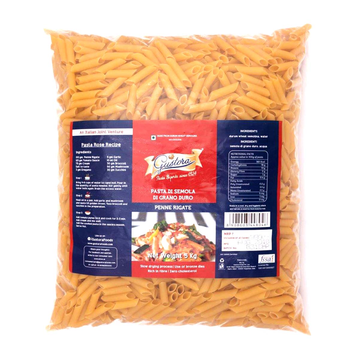 Penne Rigate - Gustora Foods