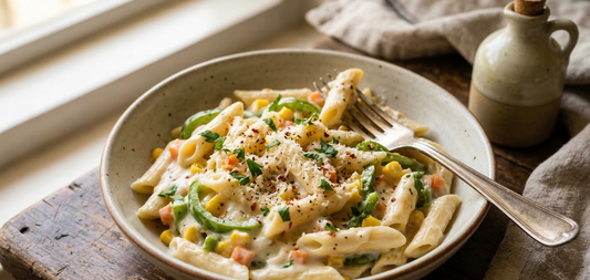 The Best Recipe for Cafe-Style White Sauce Pasta at Home