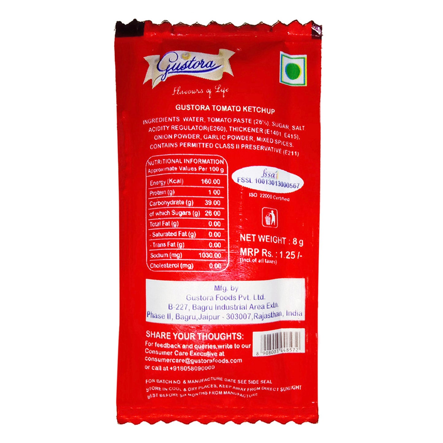 Tomato Ketchup Sachets